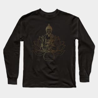 Gold Buddha Long Sleeve T-Shirt